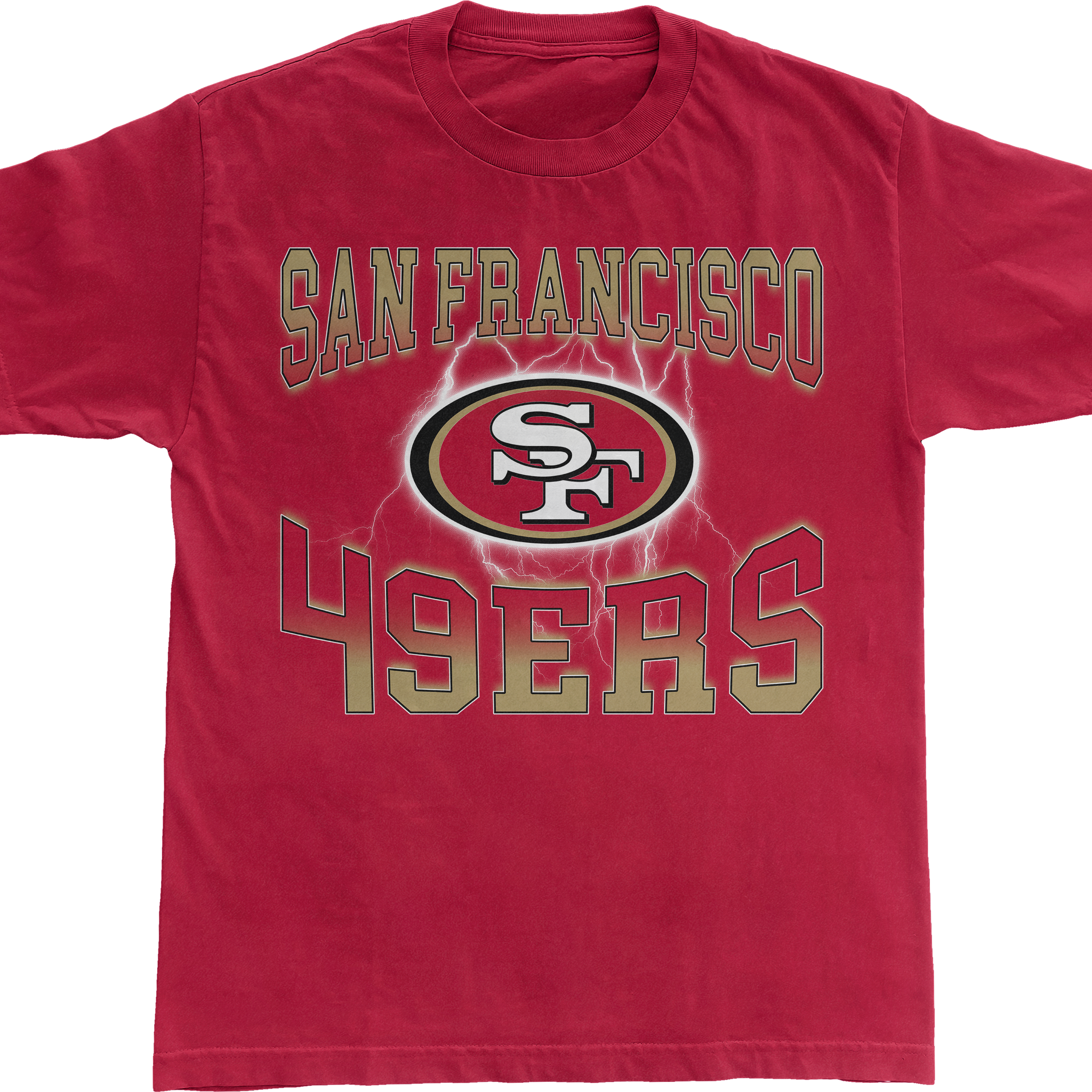 San Francisco 49ers Lightning T-Shirt
